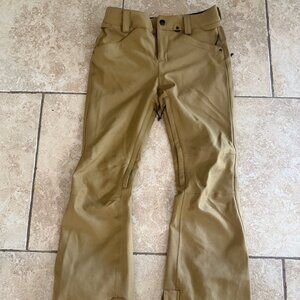 Volcom Women's Khaki Ski/Snowboard Pants (Size S)